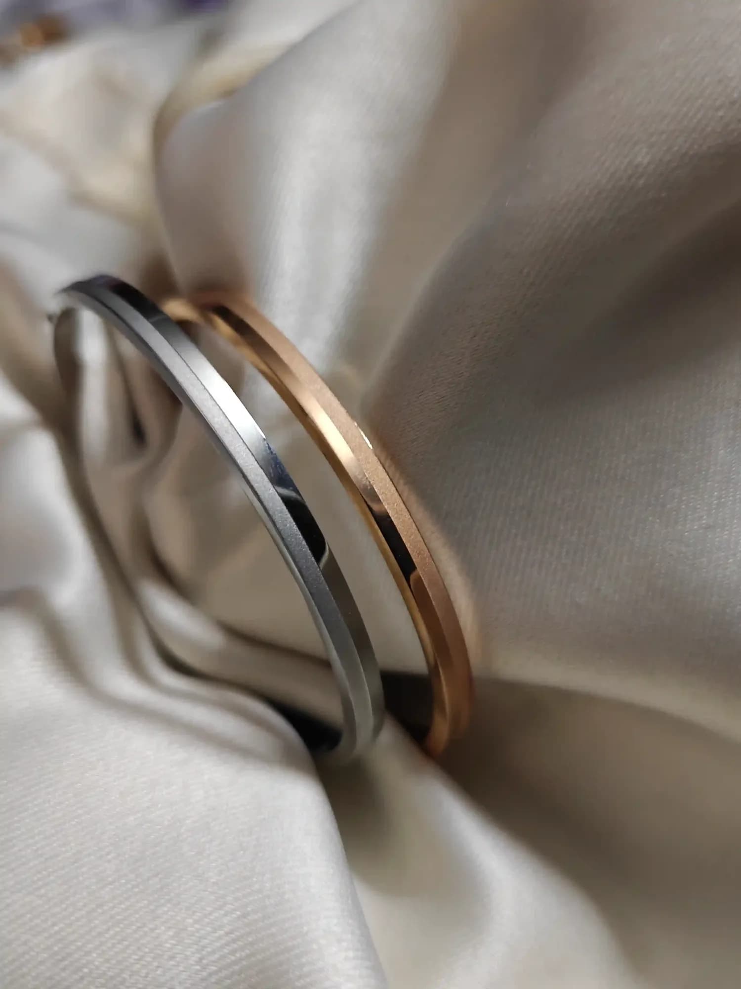 Gloss & Matte Bracelet(Rose Gold)